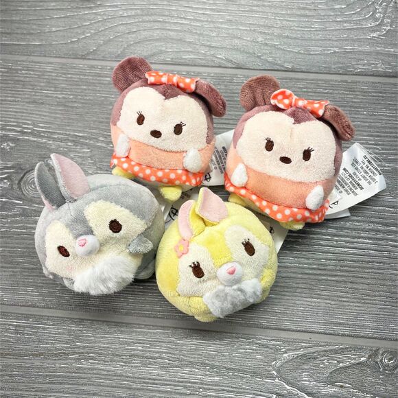 Disney Ufufy Lot of FOUR Scented Plush Thumper, Miss Bunny, and MinnieMouse x2 - Picture 1 of 6